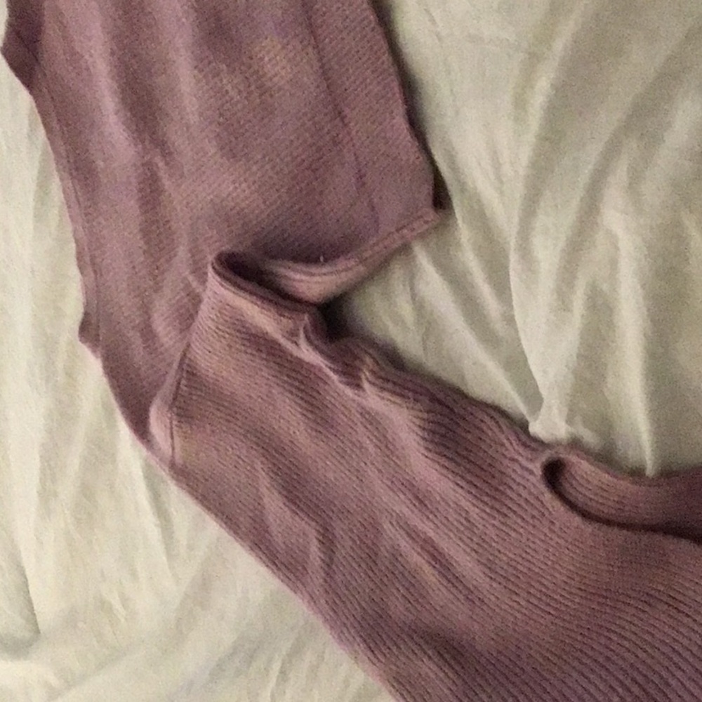 Big flowy sleeves, lilac purple, cropped, new